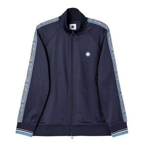 Pretty Green Mens Eclipse Paisley Taped  Track Top / Navy